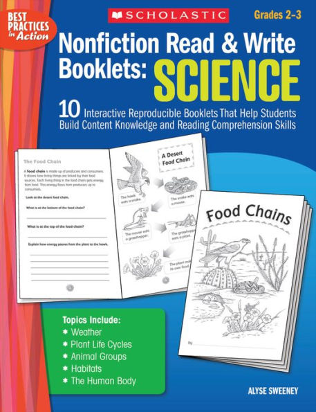 Nonfiction Read & Write Booklets: Science: 10 Interactive Reproducible Booklets That Help Students Build Content Knowledge and Reading Comprehension Skills