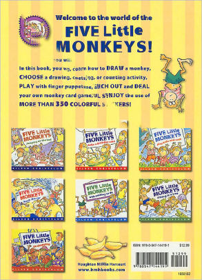 Five Little Monkeys Super Sticker Activity Book by Eileen Christelow ...