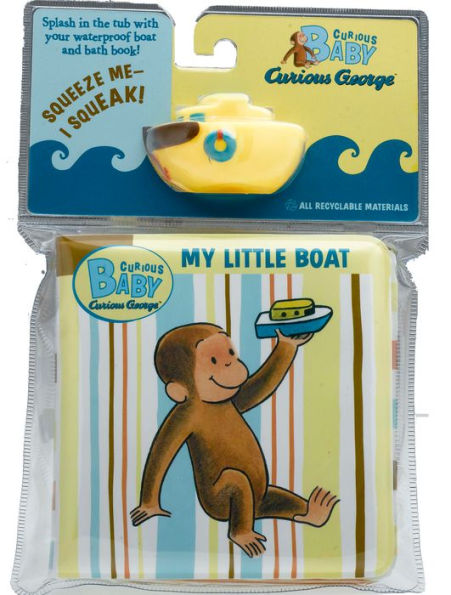 Curious Baby My Little Boat (Curious George Bath Book & Toy Boat)