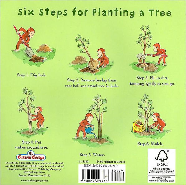 Curious George Plants a Tree by H. A. Rey, Paperback