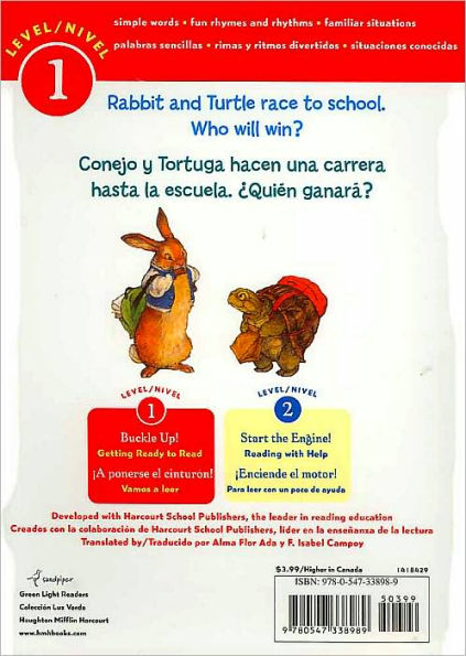 Rabbit and Turtle Go to School/Conejo Y Tortuga Van a La Escuela: Bilingual English-Spanish