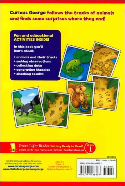 Curious George Dinosaur Tracks (CGTV Reader)