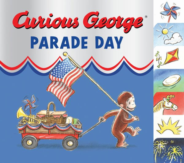 Curious George Parade Day tabbed board book