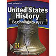 Title: United States History: Student Edition Beginnings to 1877 2012 / Edition 1, Author: Houghton Mifflin Harcourt