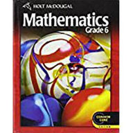Title: Holt McDougal Mathematics: Student Edition Grade 6 2012 / Edition 1, Author: Houghton Mifflin Harcourt
