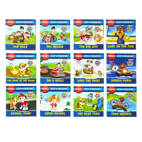 Phonics Patrol! (PAW Patrol): 12 Step into Reading Books by