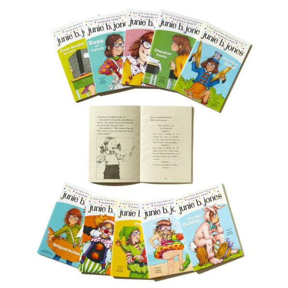 Junie B. Jones Complete First Grade Collection: Books 18-28 with paper dolls in boxed set