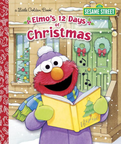 Elmo's 12 Days of Christmas (Sesame Street) (Little Golden Book Series)