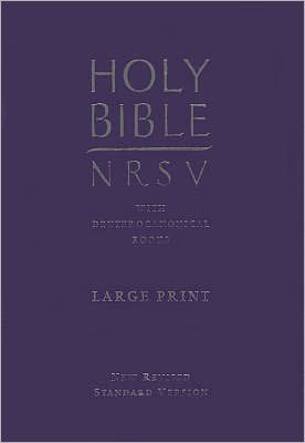 Large Print Bible-NRSV by American Bible Society, Hardcover | Barnes ...