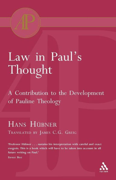 Law in Paul's Thought