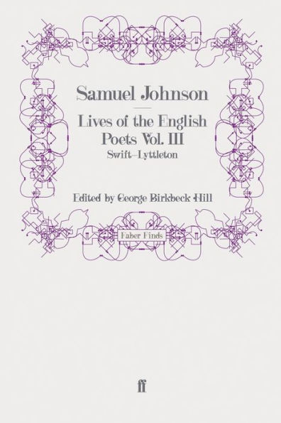 Lives of the English Poets Vol. III