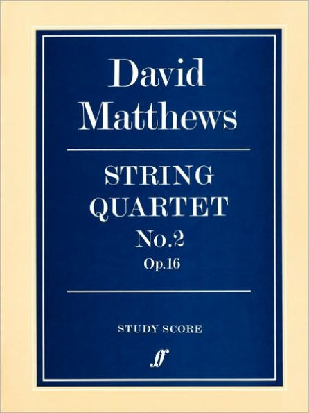 String Quartet No. 2: Study Score