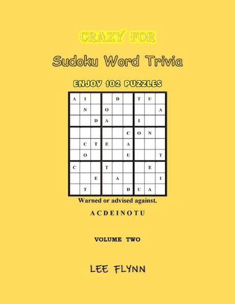 Crazy For Sudoku Word Trivia: Volume Two