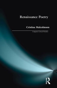 Title: Renaissance Poetry / Edition 1, Author: Cristina Malcomson