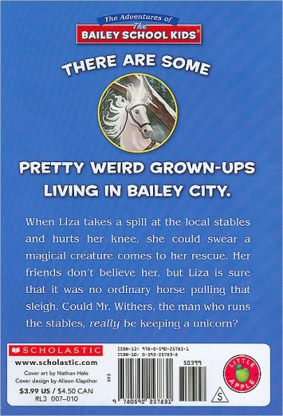 Unicorns Don't Give Sleigh Rides (Adventures of the Bailey School Kids #28)