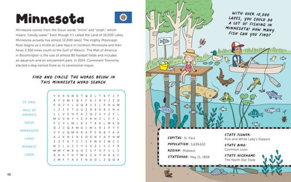 Fun with 50 States: A Big Activity Book for Kids about the Amazing United States