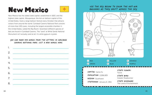 Fun with 50 States: A Big Activity Book for Kids about the Amazing United States