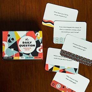 The Daily Question Conversation Card Set: 100 Meaningful Questions