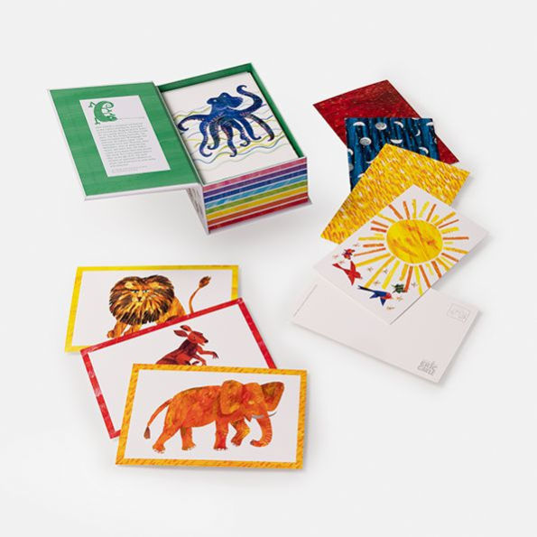 Eric Carle's Box of Wonders: 100 Colorful Postcards