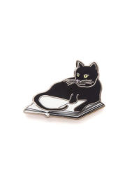 Title: Bookstore Cats Enamel Pin, Author: Out of Print