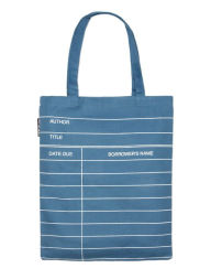 Title: Library Card (Denim) Tote Bag, Author: Out of Print