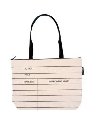Title: Library Card Small Market Tote Bag, Author: Out of Print