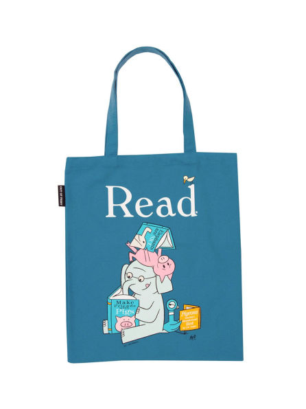 ELEPHANT & PIGGIE Read Tote Bag