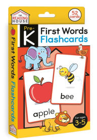 First Words Flashcards: Flash Cards for Preschool and Pre-K, Age 3-5, Learning to Read, Sight Word, 52 First Words in Preschool and Kindergarten, Phonics, Memory Building