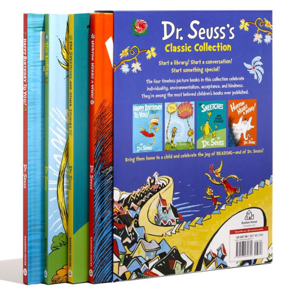 DR. SEUSS COMPLETE COLLECTION SET: A 59 Title Brand New Dr. Seuss Book Set  with a Trinket Box of Party Supplies! by Dr. Seuss: New Hardcover