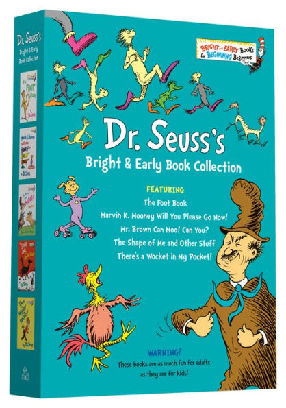 Dr. Seuss Bright & Early Book Collection: The Foot Book; Marvin K. Mooney Will You Please Go Now!; Mr. Brown Can Moo! Can You?, The Shape of Me and Other Stuff; There's a Wocket in My Pocket!