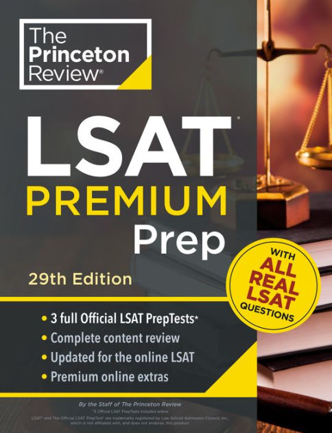 Princeton Review LSAT Premium Prep, 29th Edition: 3 Real LSAT PrepTests ...