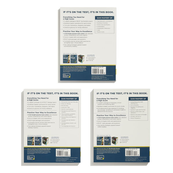 Princeton Review MCAT Subject Review Complete Box Set, 5th Edition: 7 Complete Books + 3 Online Practice Tests
