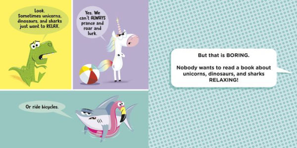 A Unicorn, a Dinosaur, and a Shark Were Riding a Bicycle by Jonathan ...