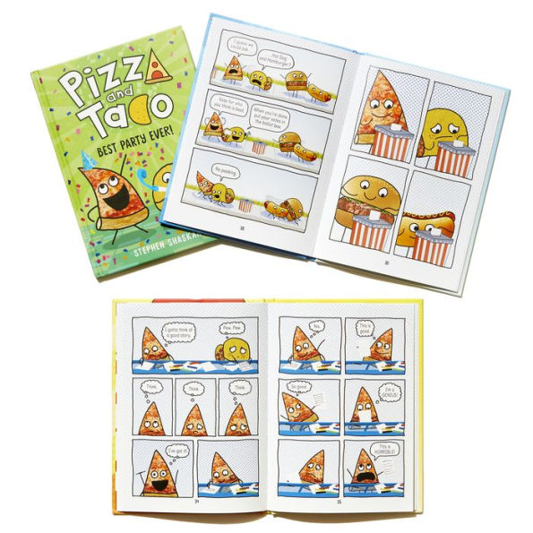 Pizza and Taco To Go! 3-Book Boxed Set: Pizza and Taco: Who's the Best?; Pizza and Taco: Best Party Ever!; Pizza and Taco Super-Awesome Comic!