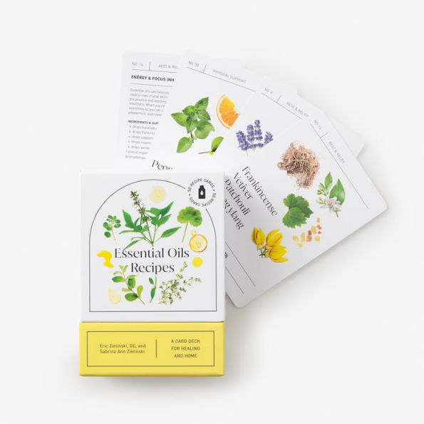 Essential Oils Recipes: A 52-Card Deck for Healing and Home: 50 Recipes