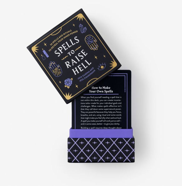 Spells to Raise Hell Cards: 50 Spells and Rituals to Reveal Your Inner Power