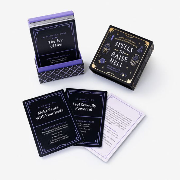 Spells to Raise Hell Cards: 50 Spells and Rituals to Reveal Your Inner Power