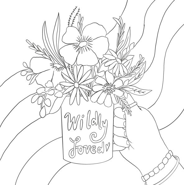 Wildly Loved Coloring Book: An Invitation to Joy, Hope, and Rest