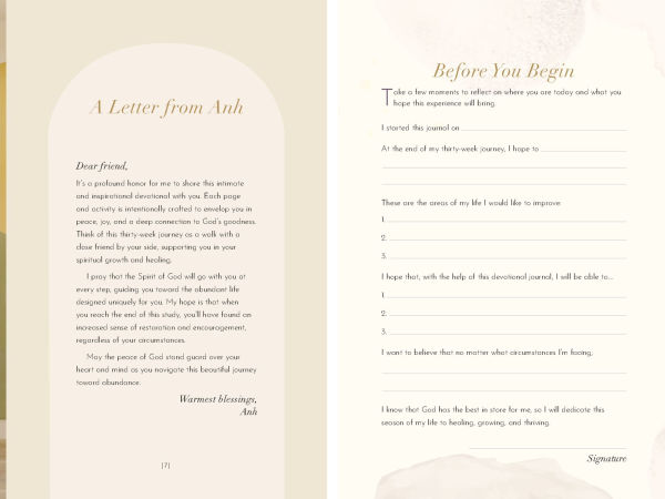 The Abundant Life Journal: A 30-Week Devotional for Mindfulness and Restoration