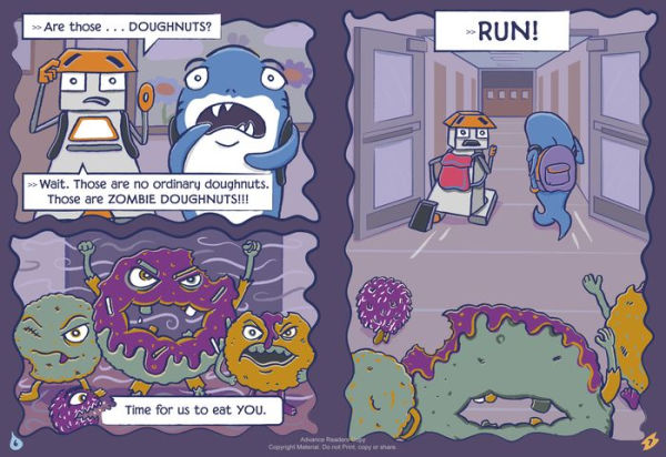 Shark and Bot #3: Zombie Doughnut Attack!: (A Graphic Novel)