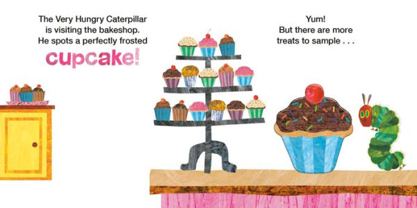 The Very Hungry Caterpillar at the Bakeshop: A Peek-Through Book with Raised Pieces