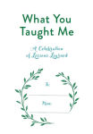 Alternative view 2 of What You Taught Me: A Celebration of Lessons Learned