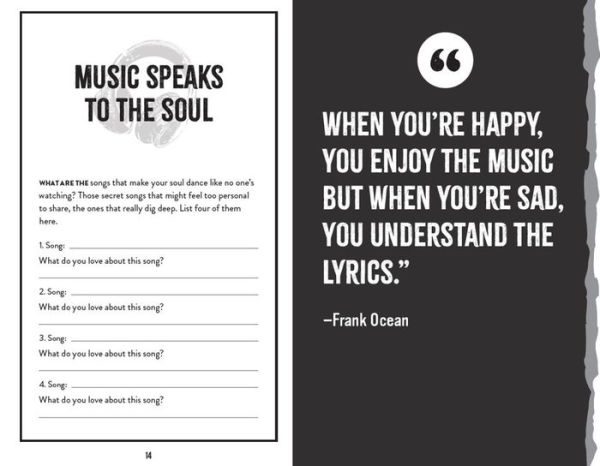 The Playlist of My Life: A Music and Lyrics Journal