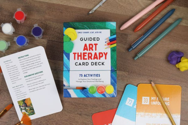 Guided Art Therapy Card Deck: 75 Activities to Explore Your Feelings and Manage Your Emotional Well-Being