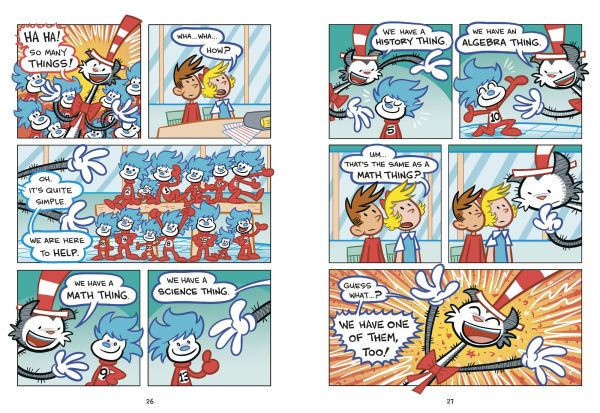 Dr. Seuss Graphic Novel: Thing One and Two Have Homework to Do: A Cat the Hat Story