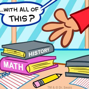 Dr. Seuss Graphic Novel: Thing One and Two Have Homework to Do: A Cat the Hat Story