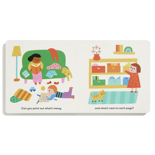 Messy or Neat?: A Lift-the-Flap Book: A Home Edit Board Book for Kids