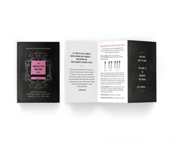 The Burn After Writing Deck: 100 Questions for Exploring Your Truth and Sharing It - If You Dare