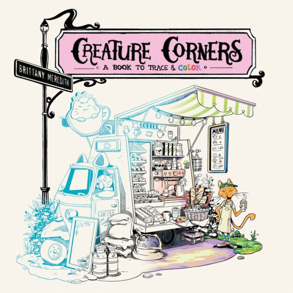 Creature Corners: A Book to Trace and Color