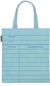 Title: Library Card Tote, Light Blue (Exclusive)